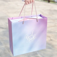 Boîte cadeau rigide de luxe écologique imperméable à l'eau, dégradé rose-violet, double porte, décoration en forme de cœur, emballage en papier rigide, Saint-Valentin