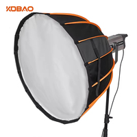 Kit d'éclairage photographique flexible en métal parabolique pliable pour grille en nid d'abeille LED, 70 cm, 90 cm, 120 cm, 150 cm