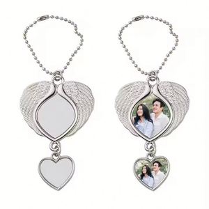 จี้โลหะรูปหัวใจปีกนางฟ้าสำหรับพิมพ์ลายตามสั่ง ใช้ตกแต่งรถยนต์ - Product Image 2
