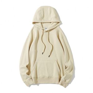 Sweat-shirts à capuche oversize vierges en molleton bouclette 35% coton, 350 GSM, de haute qualité, pour broderie en gros et événements promotionnels. - Product Image 2