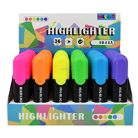 Stylo surligneur miniature personnalisé avec logo, 6 couleurs, ensemble de marqueurs fluorescents pastel en vrac pour les étudiants et les fournitures de bureau