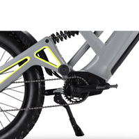 Vente en gros, nouveauté, cadre en alliage d'aluminium 1200W, 52V, 20Ah, vélo tout-terrain électrique à gros pneus de 24 pouces, VTT électrique avec 80km de vitesse, 55 km/h