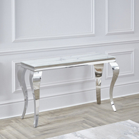 Console moderne en acier inoxydable CT01, table de console étroite pour couloir, entrée, salon, meubles de salon