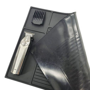 Branded <b>Silicone</b> PVC Barber Tool Mat Rubber Salon Workstation <b>Pad</b> Non Slip Heat Resistant Clipper Mat Styling Tool Mat - Product Image 5