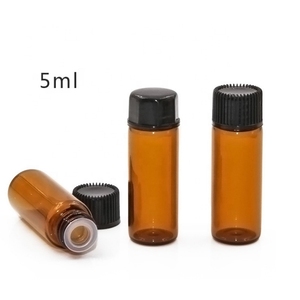 LLG Vente en gros 1ml 2 flacons vides Emballage 3 5 petits flacon essentiel en verre ambré pour poudre de parfum - Product Image 4