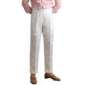<span class=keywords><strong>Pantalon</strong></span> d'été décontracté <span class=keywords><strong>pour</strong></span> <span class=keywords><strong>homme</strong></span> 2026, 60% <span class=keywords><strong>lin</strong></span> 40% coton, taille haute ajustable, style business décontracté, <span class=keywords><strong>pantalon</strong></span> de costume <span class=keywords><strong>en</strong></span> <span class=keywords><strong>lin</strong></span> <span class=keywords><strong>pour</strong></span> <span class=keywords><strong>homme</strong></span> - Product Image 5