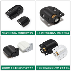 Hydraulic Soft Close Hinge 2.5 Mm Half Mortise Furniture Hinge With Adjustable Speed For Cabinet Door - Product Image 4