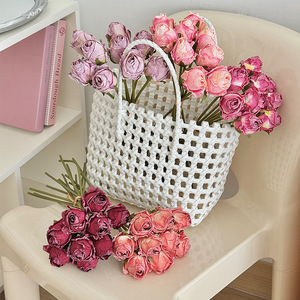 Rosas Angolanas Artificiales, Flores de Seda Rosadas, Alta Simulación, Decoración para Bodas y Hogar, Ramo, Accesorios para Fotografía - Product Image 5