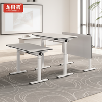 Bureau debout électrique pliable à moteur unique, réglable en hauteur, table d'ordinateur ergonomique pour le bureau à domicile