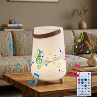 Lampu LED Ice Bucket Musik dengan Pendingin Botol, Speaker Musik, Lampu Malam, Lampu Camping LED untuk Pesta dan Acara