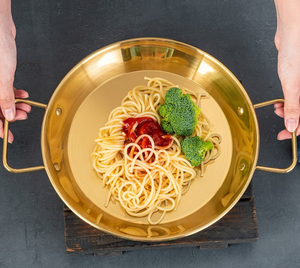 Plateau multifonctionnel de luxe style coréen pour fruits de mer Moule à paella en acier inoxydable <span class=keywords><strong>Assiette</strong></span> à <span class=keywords><strong>risotto</strong></span> pour pâtes et poulet frit <span class=keywords><strong>Assiette</strong></span> à écrevisses - Product Image 6