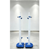 Support de saut en hauteur commercial pour l'entraînement, avec base à roulettes stable et échelle de hauteur de précision, pour équipement d'athlétisme scolaire