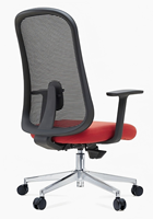 Chaise de bureau ergonomique moderne en maille avec soutien lombaire réglable et conception pivotante inclinable