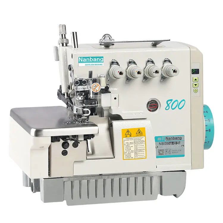 Máquina de coser Overlock de cinco hilos, dos agujas de accionamiento directo