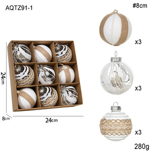 Juego de Bolas de Navidad Transparentes de Espuma de 8 cm, Bolas de Navidad de Plástico Irrompibles, Adornos para Árboles de Navidad - Product Image 6