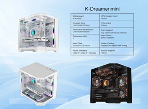 Chất lượng cao Trắng Mini PC trường hợp khung gầm cho M-ATX Int 240 nước làm mát - Product Image 3