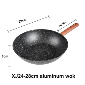 Poêle à frire multifonctionnelle en aluminium antiadhésif de 28 cm, facile à nettoyer, adaptée aux cuisinières à gaz et électriques - Product Image 4