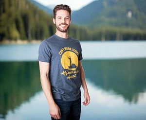 Camisa de Verano para Hombre, Estilo Europeo Americano, Corte Regular, para Pesca, Formal, Tejida, Ecológica, de Algodón y Seda - Product Image 3