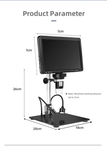 กล้องดิจิตอลกล้องจุลทรรศน์ HD LCD ขนาด<span class=keywords><strong>10.1</strong></span>นิ้ว2000X 12MP สำหรับซ่อมมือถือและบันทึกวิดีโอ - Product Image 4
