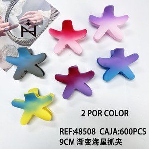 Fermacapelli a Forma di Stella Marina Sfumata 9Cm Accessorio per Capelli da Donna - Product Image 1