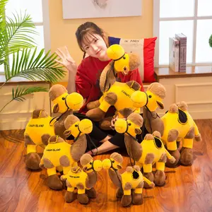 AIFEI oyuncak çöl deve peluş oyuncak bebek simülasyon yazdırılabilir Logo üreticisi doğrudan tedarik ile Dunhuang turizm hediye