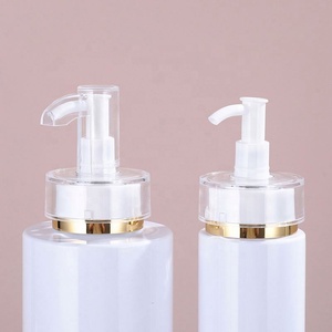 100ml 200ml 300ml 400ml 500ml Luxury PET Silver Gold Pump Head Shampoo Body Lotion Plastic <b>Bottle</b> - Product Image 3