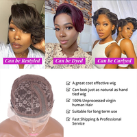 Perruque Courte Bob Afro Frisée Kinky 13x4x1 en Cheveux Humains Pré-Pluckée avec Raie en T, Perruque Courte Bob HD en Cheveux Humains Ondulés Péruviens