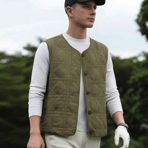 <span class=keywords><strong>Gilet</strong></span> de <span class=keywords><strong>chasse</strong></span> court en nylon léger <span class=keywords><strong>matelassé</strong></span> en losanges, réversible, sans manches, avec doublure boutonnée, pour l'automne - Product Image 2