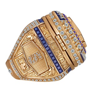 สั่งซื้อล่วงหน้า2024ใหม่ Los Angeles Dodgers แหวนแชมป์18K แหวนโลหะผสมทอง - Product Image 5
