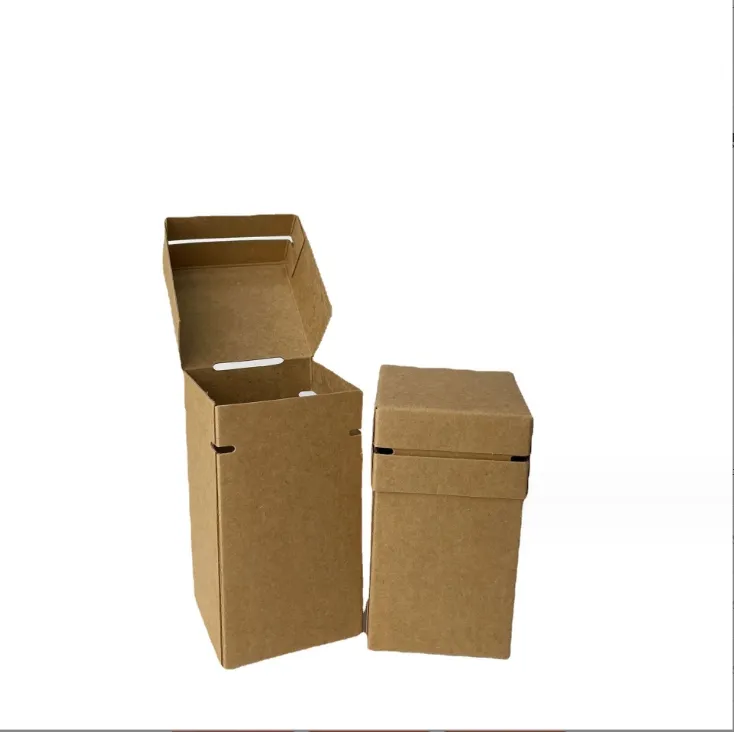 ユニバーサルイエロークラフト紙包装箱香水パッケージエッセンシャルオイルパッケージハニーパッククラフト紙ブランク