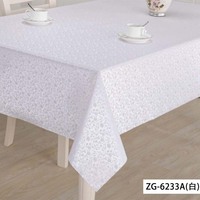 Nappe en PVC imperméable et résistante à l'huile tissée pour la protection des tables à manger à la maison et à l'extérieur