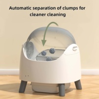 Bac à litière pour chat automatique intelligent, grande capacité, type ouvert, anti-odeurs, électrique, anti-éclaboussures