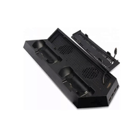 Chargeur de ventilateur de refroidissement pour PS4 Slim Pro contrôleur de jeu multifonctionnel double support de charge pour Console PS4 Slim
