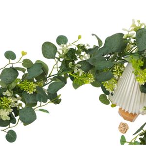 Ghirlanda di Eucalipto Artificiale Realistica, Foglie Verdi Finte Decorative per Casa, Matrimoni, Archi e Pareti - Product Image 3
