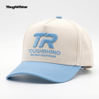 Casquette de baseball personnalisée à logo brodé 3D de qualité supérieure, bicolore et structurée, pour marques de vêtements, vente en gros