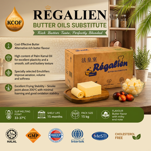 Regalien Butter Oils Substitute 15kg Solid Palm Kernel Oil Based Cholesterol Free Halal Certified - Product Image 4