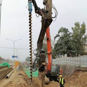 Foreuse spirale pour excavatrice, transformée en foreuse spirale hydraulique, modifiée en foreuse spirale rotative - Product Image 1