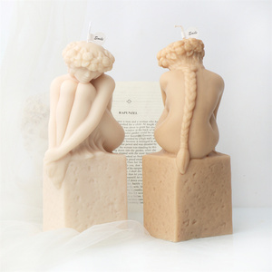 <strong>Christel</strong> Virgo Silicone Mold Goddess Statue Candle Mold DIY Virgin Royal Copenhagen Figurine Gypsum Resin Crafts Household Tool - Product Image 2