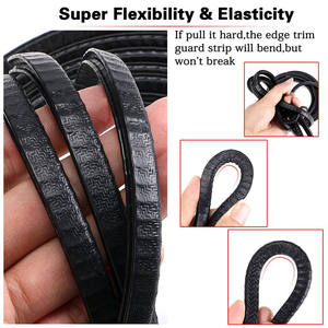 Plastica e gomma <span class=keywords><strong>a</strong></span> forma di U porta e finestra bordo Trim con acciaio - Product Image 6