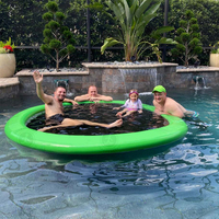 Hamaca Flotante Inflable con Luces para Piscina y Parque Acuático, Oferta Limitada de Verano