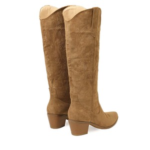 Nuovi <span class=keywords><strong>Stivali</strong></span> da Cowboy Ricamati con Tacco Spesso 2026, Punta Affusolata, Altezza Media e <span class=keywords><strong>al</strong></span> <span class=keywords><strong>Ginocchio</strong></span> per Donna, Inverno Autunno - Product Image 2