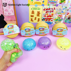 Jouet Squishy en forme de Baozi scintillant, coloré, anti-stress, sensoriel, à presser, jouet promotionnel - Product Image 3