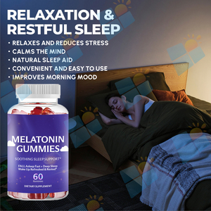 Органические веганские жевательные конфеты для сна без сахара с мелатонином 5 мг/10 мг для детей и взрослых (собственная торговая марка) - Product Image 4