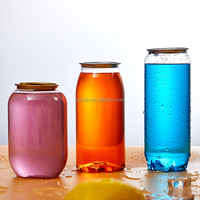 202 #   Bouteille de café transparente en plastique PET de 250 ml, 330 ml, 500 ml, 650 ml, avec couvercle en aluminium facile à ouvrir