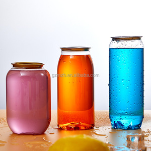 202 #250ml 330ml 500ml 650ml rõ ràng trong suốt chai Cà Phê Cốc nhựa PET nhựa soda có thể chai với nhôm dễ dàng mở nắp - Product Image 2