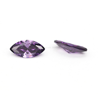 Usine de Wuzhou : Zircone cubique synthétique 5A, Améthyste taille Marquise 2*4mm-6*12mm, Gemmes en vrac à effet de couleur et de feu