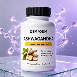 Cápsulas de Extracto de Raíz de Ashwagandha, Suplemento Herbal Natural, Fabricante y Proveedor, Grado Alimenticio, Cuidado para Adultos, 60 Cápsulas - Product Image 1