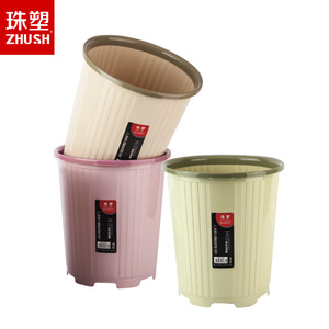 Poubelle en plastique rose 4L, durable, pour la maison et le bureau - Product Image 4
