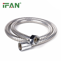 IFAN Tuyau Flexible en Acier Inoxydable Ondulé, Flexible pour Douche de Salle de Bain et Robinet de Lavabo