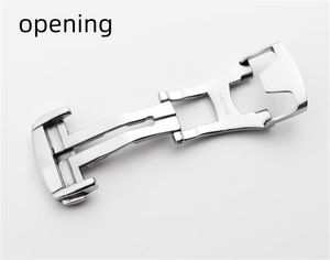 Hebilla de <span class=keywords><strong>Reloj</strong></span> de Acero Inoxidable 316L con Logotipo Personalizado, 14, 16, 18, 20 mm, Plateada y Dorada, Cierre Plegable Compatible con Correas de <span class=keywords><strong>Reloj</strong></span> de Cuero <span class=keywords><strong>Omega</strong></span> <span class=keywords><strong>Seamaster</strong></span> - Product Image 5